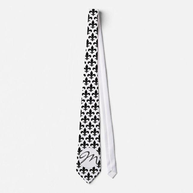 French Fleur de lis Pattern Classic Tie (Front)