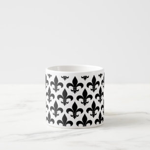 French Fleur de lis Pattern  Espresso Cup