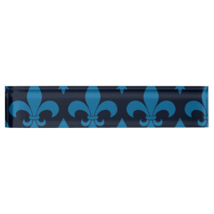 French Fleur de lis Pattern  Nameplate