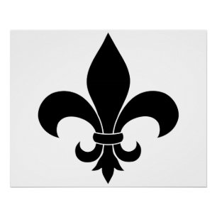 French Fleur de lis Pattern Poster