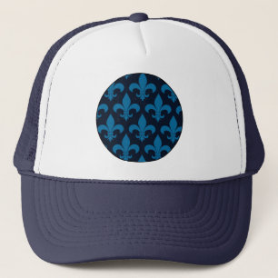 French Fleur de lis Pattern Trucker Hat