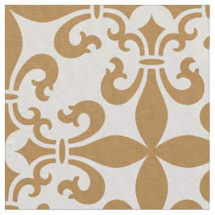 French Fleur de Lys Pattern Customisable Colour Fabric