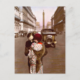 French Flirt - Romantic Vintage Love Postcard