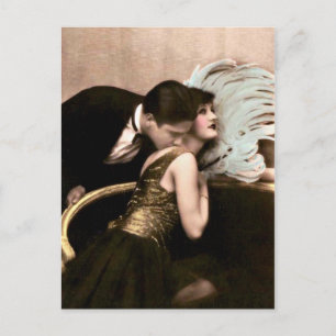 French Flirt - Vintage Romantic Postcard