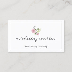 FRENCH FLORAL BOUQUET II BLOGGER, STYLIST BUSINESS CARD