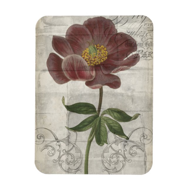 French Floral I Magnet (Vertical)