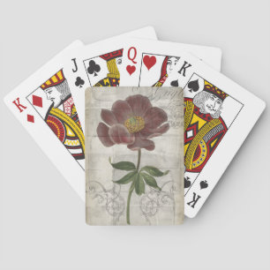 French Floral I Playing Cards