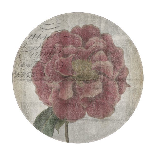 French Floral III Cutting Board (Front)