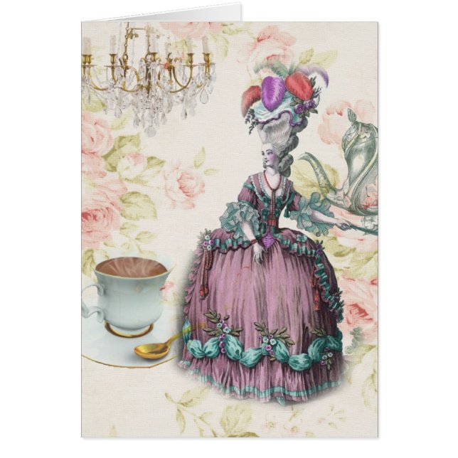 French floral Paris Tea Party Marie Antoinette (Front)