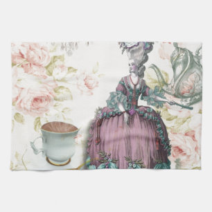 French floral Paris Tea Party Marie Antoinette Towel