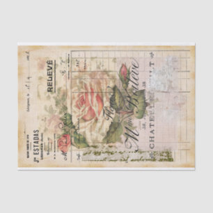 French Floral Receipt Tissue Paper