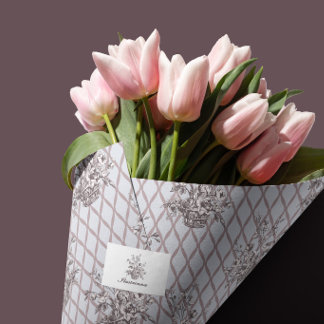 French Floral Toile Tissue Paper