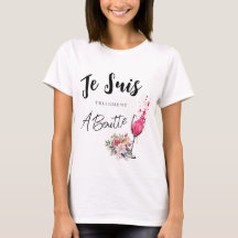 French Floral Watercolor À Boutte T-Shirt
