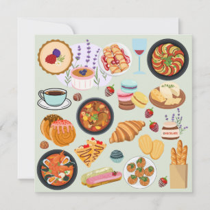 French Food Invitation