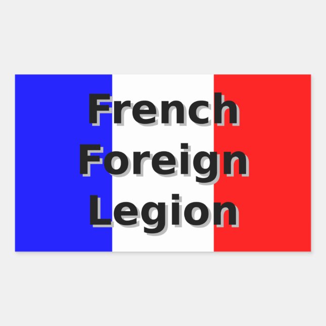 French Foreign Legion Rectangular Sticker (Front)