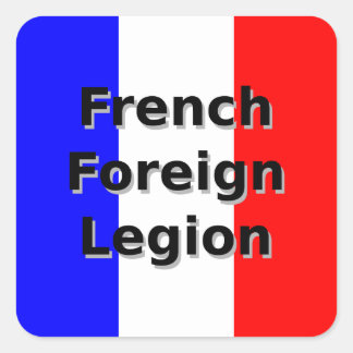 French Foreign Legion Square Sticker