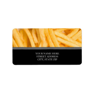 French Fries Address Labels