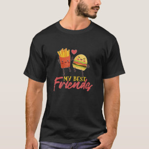 French Fries And Burger French Fries Lover T-Shirt