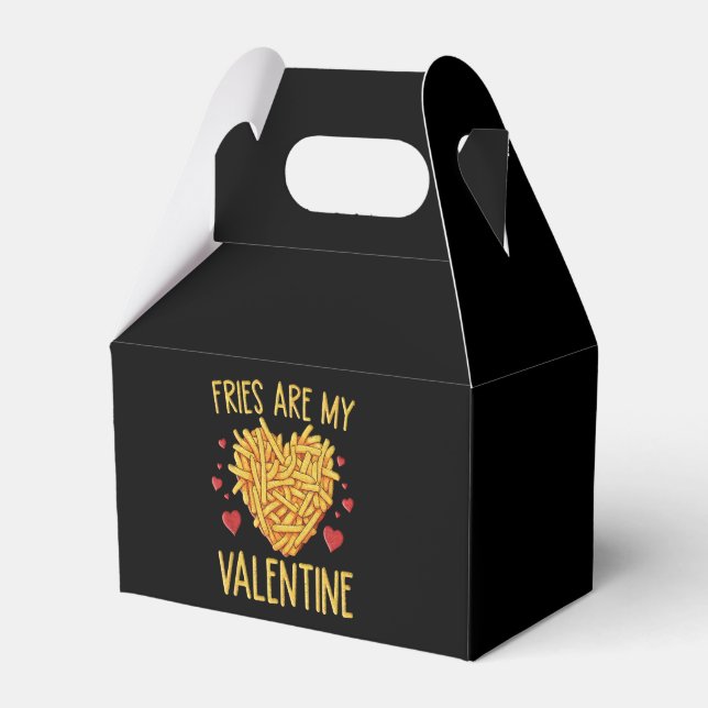 French Fries Are My Valentine Favour Box (Front Side)