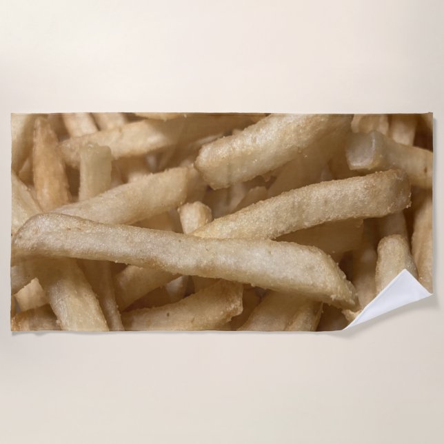 French Fries Beach Towel (Front)