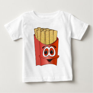 French Fries Cartoon Baby T-Shirt