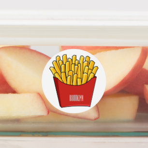 French fries cartoon illustration