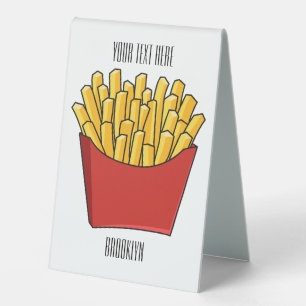 French fries cartoon illustration