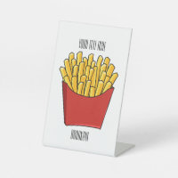 French fries cartoon illustration