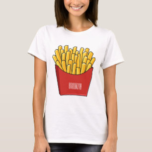 French fries cartoon illustration T-Shirt