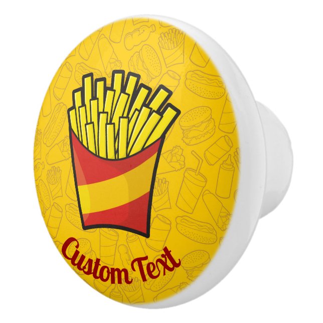 French Fries Ceramic Knob (Right)
