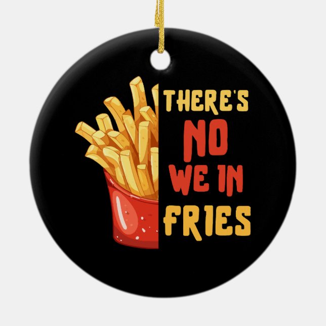 French-fries Ceramic Ornament (Back)
