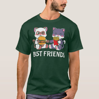 French Fries Cheese Burger Food Graphic Kawaii Ani T-Shirt