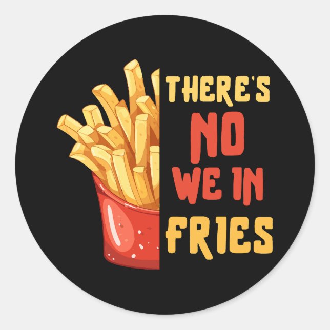 French-fries Classic Round Sticker (Front)