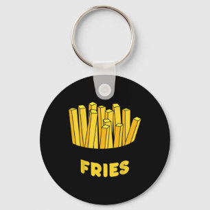 French Fries Costume Funny Easy Halloween Gift Key Ring