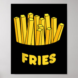 French Fries Costume Funny Easy Halloween Gift Poster