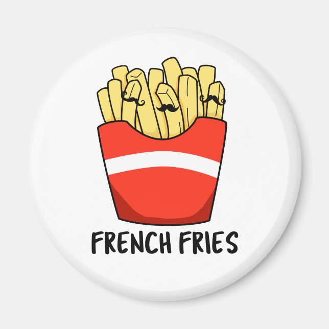 French Fries Cute Fast Food Pun Magnet (Front)