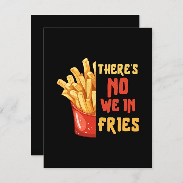 French-fries Enclosure Card (Front/Back)