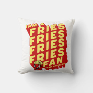 "French Fries Fan - Fun and Playful Design" Cushion