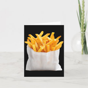 French Fries Fry Funny Halloween Food Costume Card