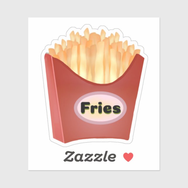 French Fries in a Red Carton (Sheet)