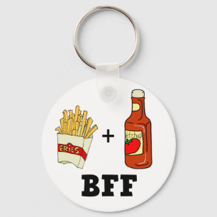 French fries & Ketchup BFF Key Ring