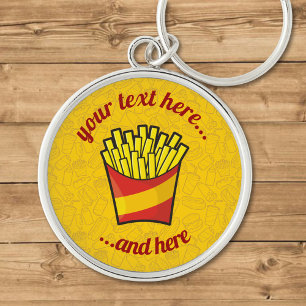 French Fries Key Ring