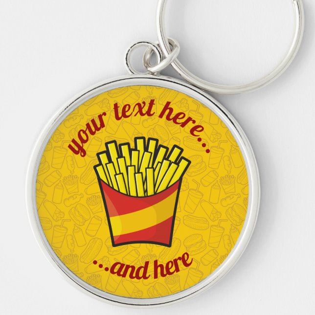 French Fries Key Ring (Front)