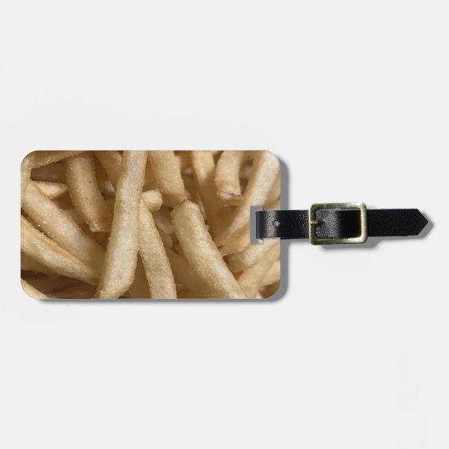 French Fries Luggage Tag (Front Horizontal)