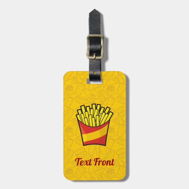 French Fries Luggage Tag (Front Vertical)