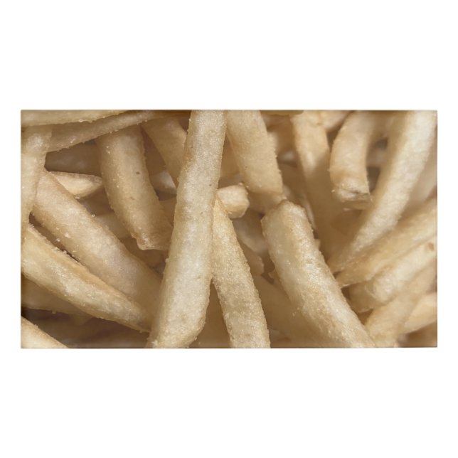 French Fries Name Tag (Front)