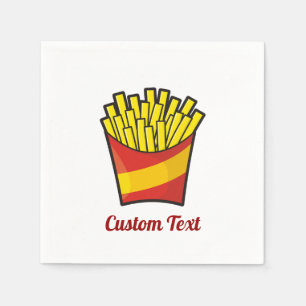 French Fries Paper Napkins