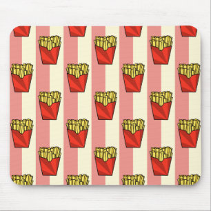 French Fries Pattern Mousepad