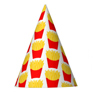 French Fries Pattern Party Hat