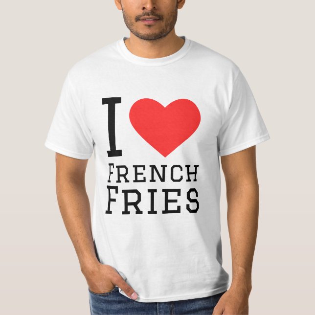  French fries pattern T-Shirt (Front)